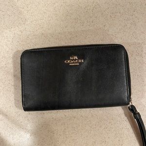 Black coach wallet